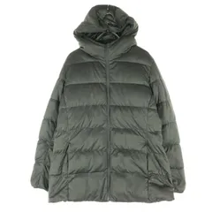 UNIQLO ユニクロ フード付 ダウンジャケット XL グレー レディース 古着