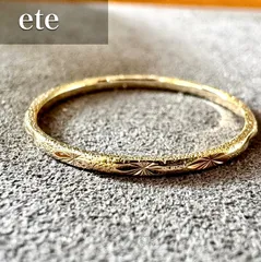 エテ◆K10YG*16号*クレール カットリング*イエローゴールド*ete大きめ