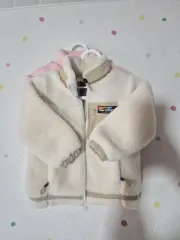 ニューバランス キッズ フリースジャケット アイボリー ピンク 100