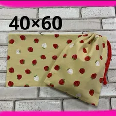 給食セット ランチョンマット(40×60)給食袋　巾着　いちご