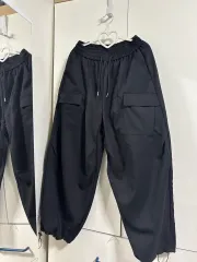 黒色 カーゴ ジョガー パンツ