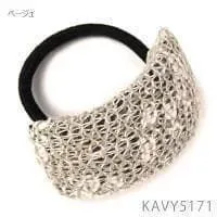 ヘアゴム ヘアアクセサリー　ベージュ