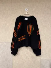 ZARA ザラ クロップド スウェット M ブラック