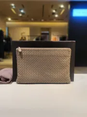 ボッテガ・ヴェネタ イントレチャート ナッパ クラッチバッグ 522430