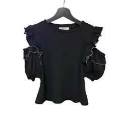 C453 CHIP CLIP（チップクリップ）レディース トップス オープンショルダー Lサイズ ブラック