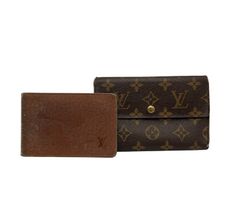 LOUIS VUITTON ルイヴィトン モノグラム ポルトトレゾール・エテュイ・パピエ 三つ折り財布 M61202 中古 D4