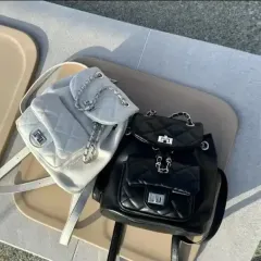 ポケット チェーン キルティングバッグ キルティングバックパック ハイクオリティ フェミニンバックパック ショルダーバッグ ドットバッグ 四季バッグ