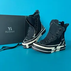 未使用品 Y's × xVESSEL コラボ ハイカットスニーカー 23.5cm 黒　ヨウジヤマモトのサムネイル
