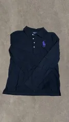 POLO RALPH LAUREN ネイビー 長袖 カラーTシャツ