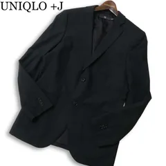 UNIQLO +J ユニクロ × ジルサンダー 通年 総裏★ スリムフィット ウール テーラード ジャケット Sz.M メンズ 黒