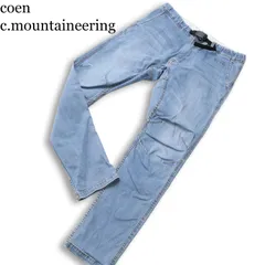 coen c.mountaineering コーエン USED加工★ 膝立体 ストレッチ デニム スキニー クライミング パンツ ジーンズ Sz.M メンズ