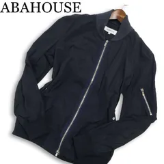 ABAHOUSE アバハウス 通年★ MA-1 フライト ジャケット ブルゾン Sz.3 メンズ 紺 ネイビーのサムネイル
