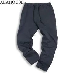 ABAHOUSE アバハウス 通年★ イージー ストレッチ テーパード パンツ Sz.46 メンズ 紺 ネイビーのサムネイル