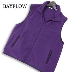 BAYFLOW ベイフロー 秋冬★ フリース ジップ ベスト Sz.4 メンズ