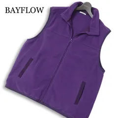BAYFLOW ベイフロー 秋冬★ フリース ジップ ベスト Sz.4 メンズ