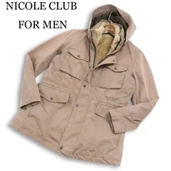 NICOLE Selection ニコル セレクション 秋冬 ボア ベスト ライナー★ 3WAY フーディー コート Sz.46 メンズ