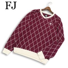 【新品】フットジョイ FOOTJOY アーガイル セーター Lサイズ 完売 フットジョイ ゴルフ Vネックセーター L エンジ アーガイルチェック FJ