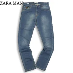 ZARA MAN ザラ マン USED加工★ ストレッチ ソフト デニム スキニー パンツ ジーンズ Sz.32 メンズ