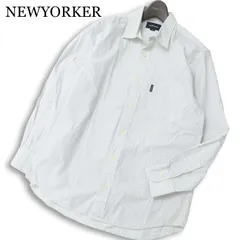 NEWYORKER ニューヨーカー 通年★ ドット 総柄 長袖 シャツ Sz.L メンズ