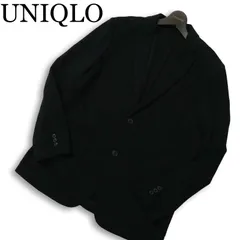 UNIQLO ユニクロ 通年★ コンフォート テーラード ジャケット Sz.L メンズ 黒