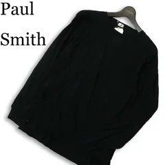 【新品 未使用】 Paul Smith ポールスミス メインライン★ 通年 長袖 カットソー ロンTシャツ Sz.F メンズ 黒