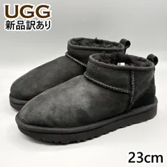 【新品】UGG ムートンブーツ ブラック USA6/JP23ｃｍ クラシックウルトラミニ レディース/女性用 1116109 アグ (UG41)