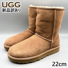 UGG ファー付きブーツ チェスナット 24㌢ - メルカリ