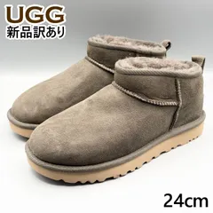【新品】UGG ムートンブーツ バーントオリーブ USA7/JP24ｃｍ クラシックウルトラミニ レディース/女性用 1116109 アグ (UG54)