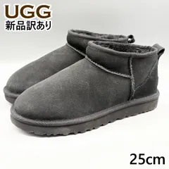 【新品】UGG ムートンブーツ ブラック USA8/JP25cm クラシックウルトラミニ レディース/女性用 1116109 アグ (UG55)