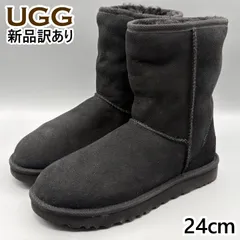 【新品】UGG ムートンブーツ ブラック USA7/JP24cm クラシックショートII レディース/女性用 1016223 アグ (UG61)