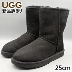 【新品】UGG ムートンブーツ ブラック USA8/JP25ｃｍ クラシックショートII レディース/女性用 1016223 アグ (UG96)