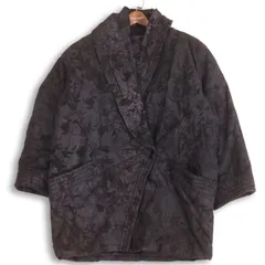 TRUSSARDI トラサルディ 秋冬★ シープレザー 総柄 レザー ジャケット 羽織り ガウン Sz.F レディースのサムネイル