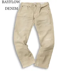 BAYFLOW DENIM ベイフロー ダメージ&リペア加工★ スリム スキニー デニム ストレッチ パンツ ジーンズ Sz.30　メンズ