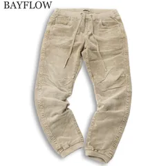 BAYFLOW ベイフロー USED加工★ ストレッチ コーデュロイ★ ジョガー イージー パンツ Sz.2 メンズ