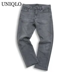 UNIQLO ユニクロ 秋冬 ヒートテック★ ストレッチ USED加工 裏起毛 デニム スキニー パンツ ジーンズ Sz.31 メンズ