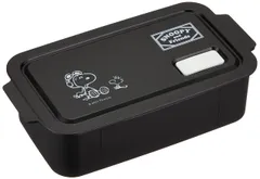 OSK スヌーピー ストック & ランチボックス 500ml 日本製 STL-500 [ブラック] [500ml] [ランチボックス(1段)]