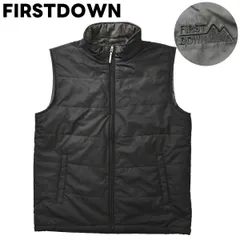 ビッグサイズ ファーストダウン FIRST DOWN 中綿 ベスト LL 黒
