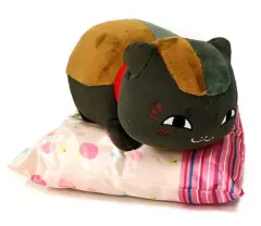 【中古】ぬいぐるみ 黒ニャンコ ぬいぐるみ 「一番くじ 夏目友人帳 あやかし雑貨店 『春ノ新柄入荷シマシタ』」 B賞