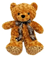 【中古】ぬいぐるみ ラブリーローズベア(キャラメル) ラブリーローズベアレオパード ウルトラBIGぬいぐるみ 「ラブリーローズベア」