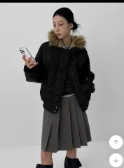 ブラックアップ フード アウター ブラック