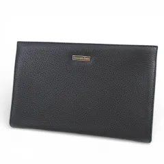 エルメネジルドゼニア Ermenegildo Zegna クラッチバック セカンドバッグ ブラック 黒系 レザーのサムネイル