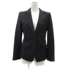 ボディドレッシングデラックス BODY DRESSING Deluxe テーラードジャケット ミドル丈 シングルボタン 総裏地 ウール モヘヤ混 38 M 黒 ブラック /YS31のサムネイル