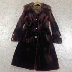 着丈102cm シェアードミンク 襟ミンクファー ファーコート ミンクコート ロングコート リアルファー 貂 本毛皮 レディース アウター