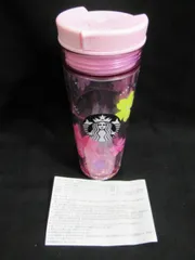 スターバックス SAKURA2024 ウォーターインタンブラー ピンクグリッター 473ml スタバ 美品中古■