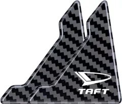 ダイハツ タフト 専用 ドアコーナー プロテクター コーナーガード ステッカー 車ドア保護 車傷保護 汚れ 防止 カーボンファイバー素材 2点セット