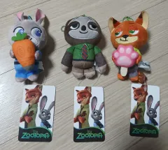 ズートピア ぬいぐるみ キーホルダー 3種 セット