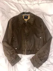 ザラ スウェード ジャケット m