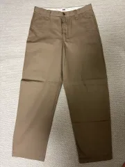 UNIQLO U ワイドフィット チノパンツ ベージュ 85 ロングタイプ