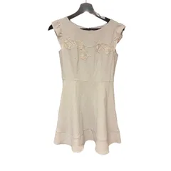 C448 Rirandture（リランドチュール）ワンピース フェミニン ノースリーブ パーティー 水色 フレアスカート サイズ2