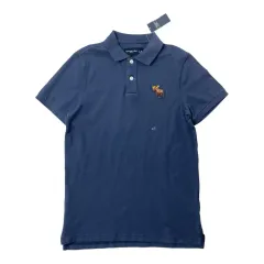 中古 Abercrombie アバクロンビー ネイビー 半袖 ポロTシャツ M